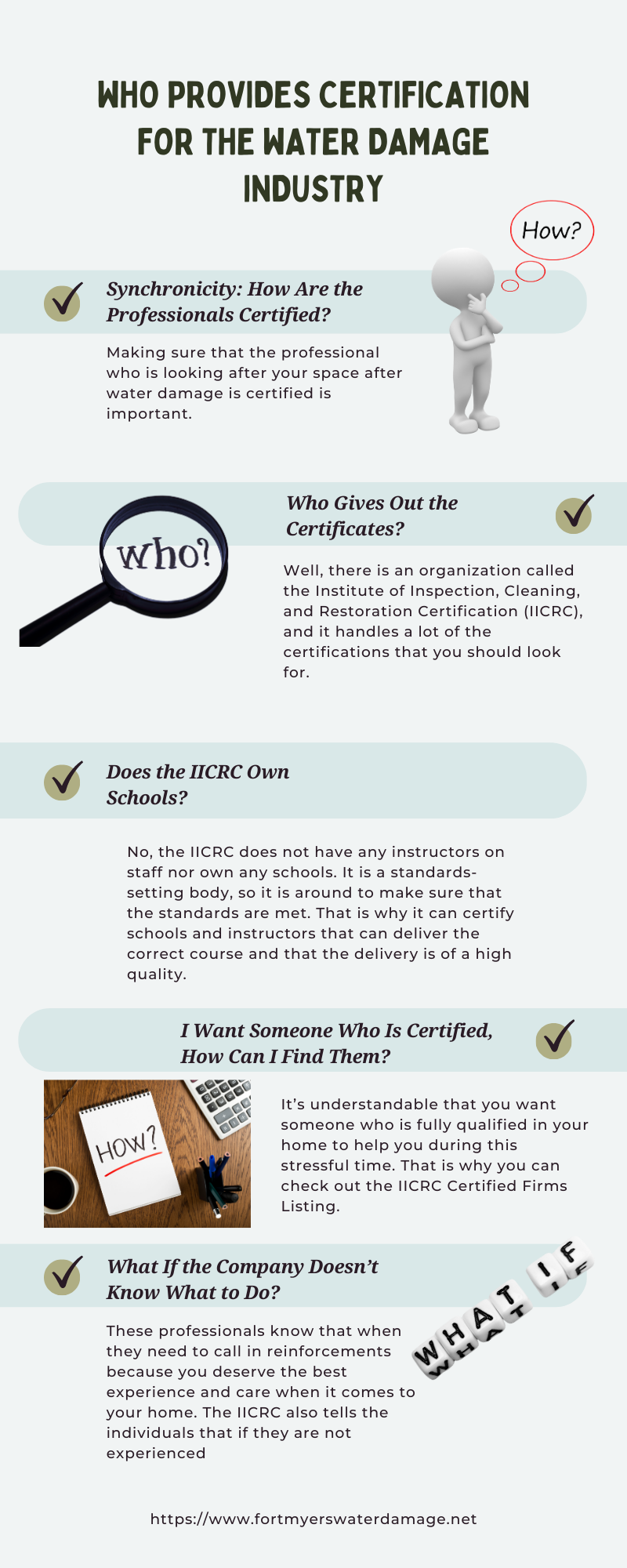 Who Provides Certification for the Water Damage Industry